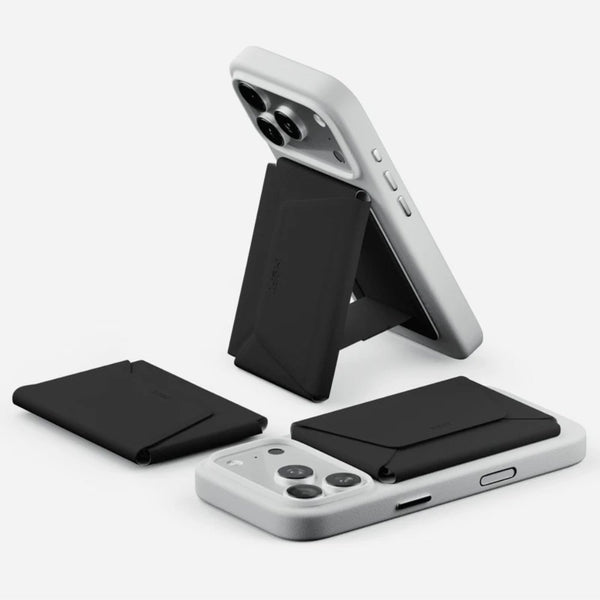 MOFT Snap Field Wallet with Stand MagSafe RFID card holder Jet Black Qatar