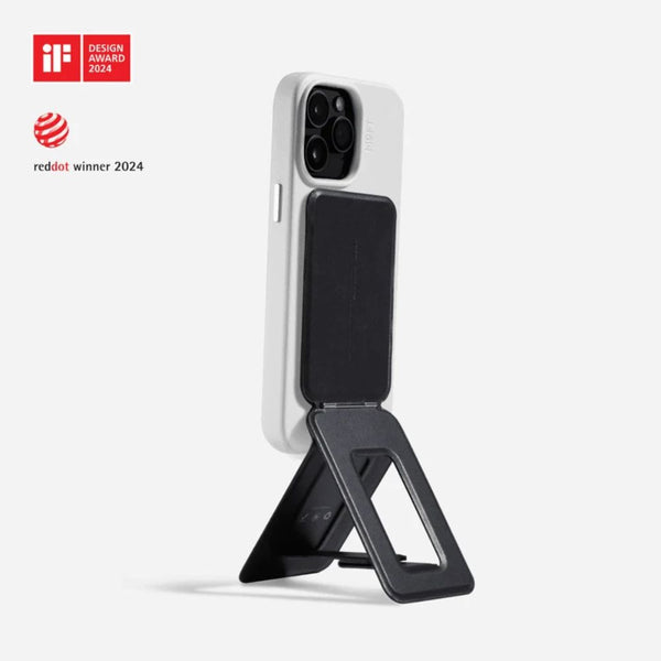 MOFT Snap Invisible Phone Tripod Stand for MagSafe in Jet Black with adjustable viewing angles Qatar