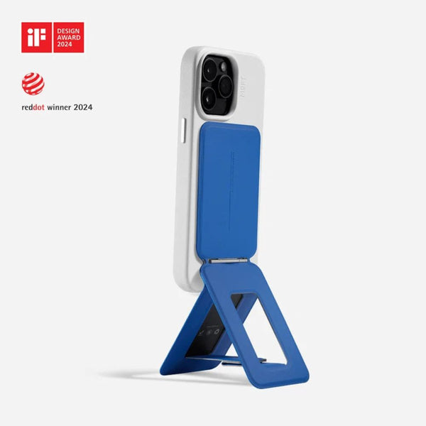 MOFT Snap Invisible Phone Tripod Stand for MagSafe in Sapphire Blue with adjustable viewing angles Qatar