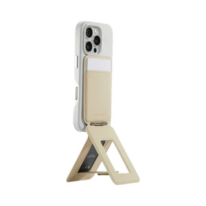 MOFT Snap Invisible Phone Tripod Wallet MagSafe 4-in-1 Earthen Beige Qatar