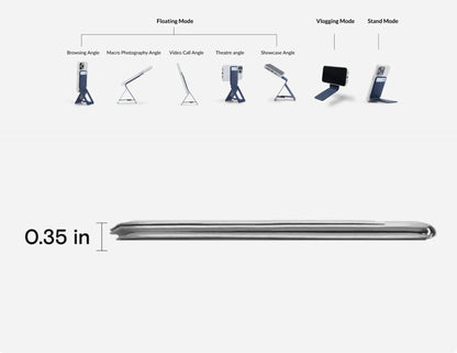 Moft Snap Invisible Phone Tripod Wallet 2-card MagSafe stand at Thabthaba Store Qatar.
