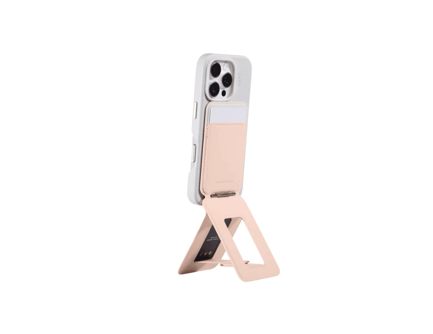 Moft Snap Invisible Phone Tripod Wallet 2-card MagSafe stand at Thabthaba Store Qatar.