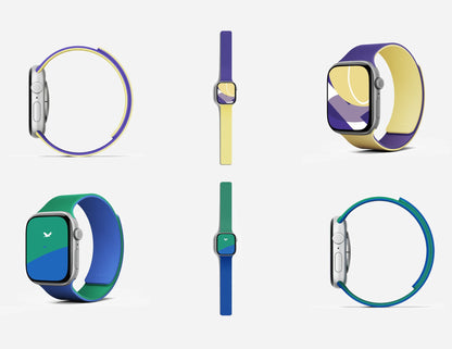 Moft Snap Magnetic Duo-Color Watch Band for Apple Watch 40/41/42mm, reversible design, strong magnetic closure, durable silicone, at Thabthaba Store Qatar