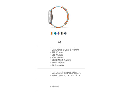Moft Snap Magnetic Duo-Color Watch Band for Apple Watch 44/45/46/49mm, strong magnets, double-sided buckle, reversible design, in Qatar