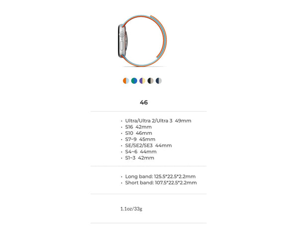 Moft Snap Magnetic Duo-Color Watch Band for Apple Watch 44/45/46/49mm, strong magnets, double-sided buckle, reversible design, in Qatar