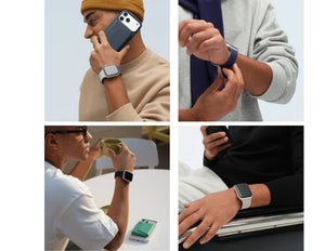 Moft Snap Magnetic Duo-Color Watch Band for Apple Watch 44/45/46/49mm, strong magnets, double-sided buckle, reversible design, in Qatar