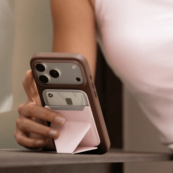 MOFT Snap Phone Stand & Wallet MagSafe 3-in-1 Light Pink Qatar