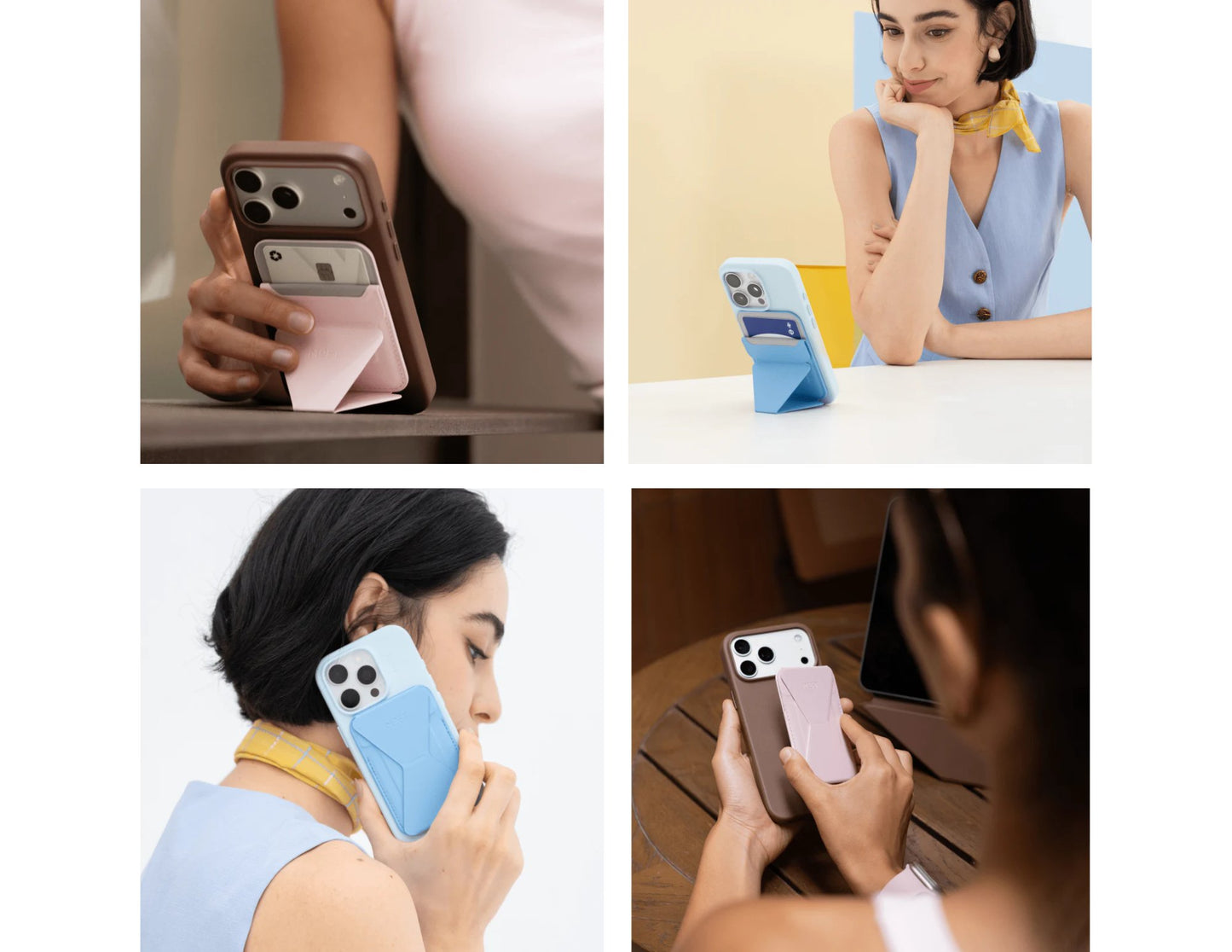 MOFT Snap Phone Stand and Wallet MagSafe compatible magnetic wallet stand accessory Qatar