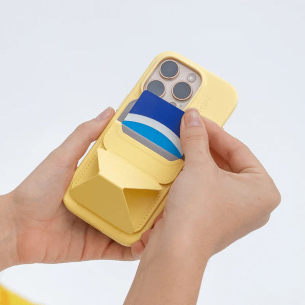 MOFT Snap Phone Stand & Wallet MagSafe 3-in-1 Wonder Yellow Qatar
