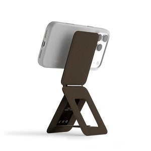 MOFT Snap Phone Tripod MOVAS-E Coffee Bio-Leather MagSafe phone stand and tripod Qatar