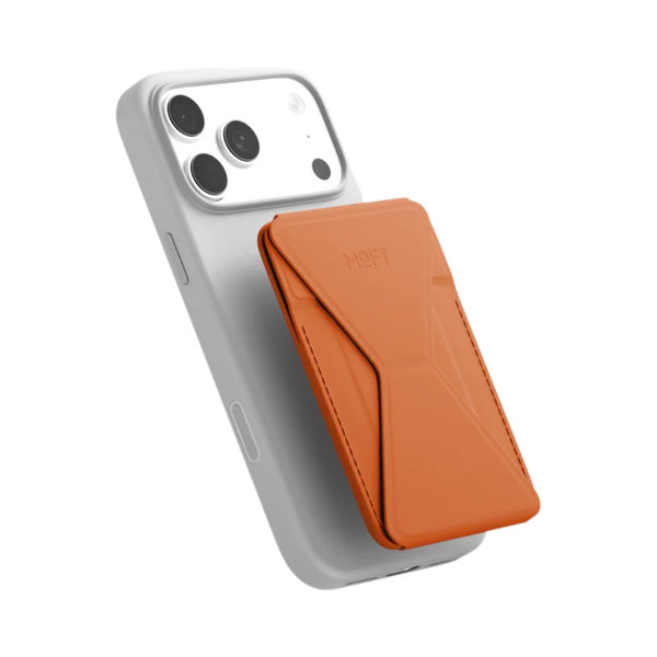 MOFT Trackable Snap-on Phone Stand & Wallet MagSafe wallet with tracking Terracotta Qatar