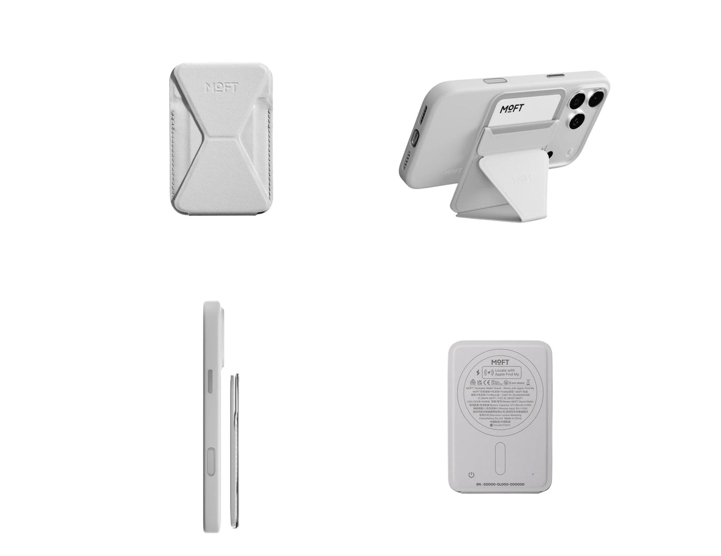 MOFT Trackable Snap-on Phone Stand & Wallet MagSafe-compatible slim wallet and phone stand.