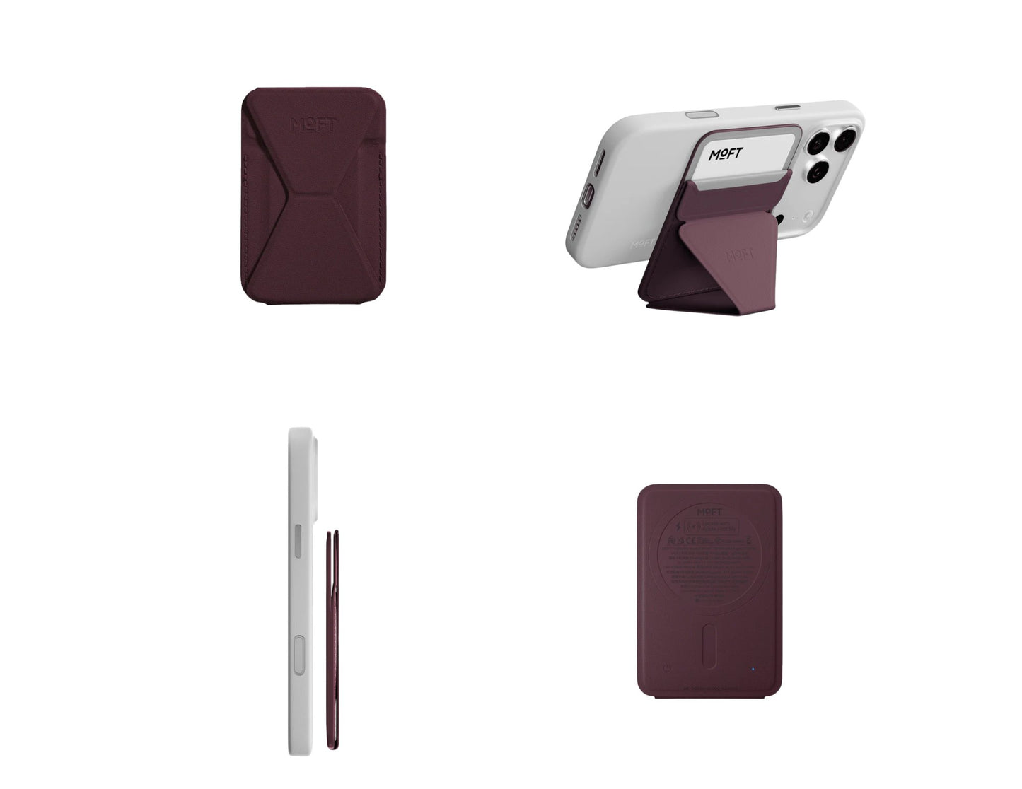 MOFT Trackable Snap-on Phone Stand & Wallet MagSafe-compatible slim wallet and phone stand.