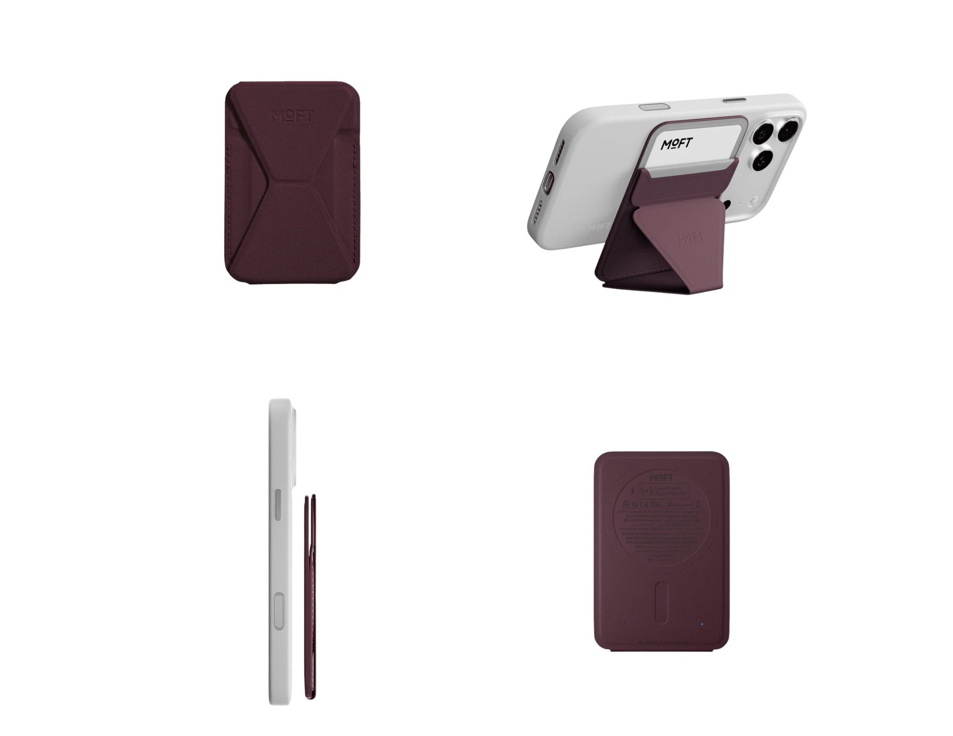 MOFT Trackable Snap-on Phone Stand & Wallet MagSafe-compatible slim wallet and phone stand.