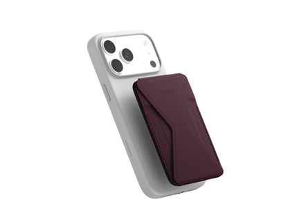 MOFT Trackable Snap-on Phone Stand & Wallet MagSafe-compatible slim wallet and phone stand.