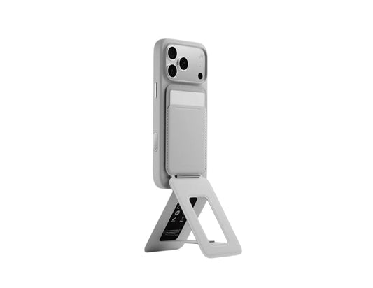 MOFT Trackable Tripod Wallet MagSafe compatible with stand modes and global location tracking.