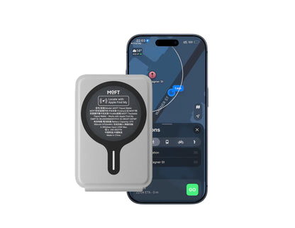 MOFT Trackable Tripod Wallet MagSafe compatible with stand modes and global location tracking.