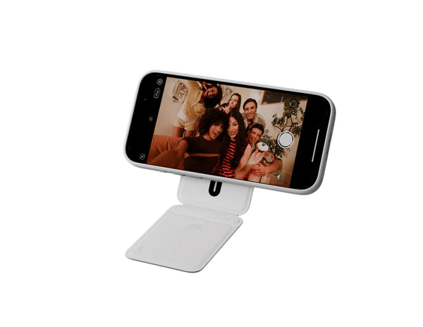 MOFT Trackable Tripod Wallet MagSafe compatible with stand modes and global location tracking.