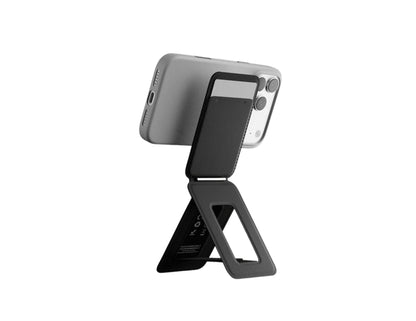 MOFT Trackable Tripod Wallet MagSafe compatible with stand modes and global location tracking.