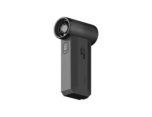 Momax 1° Airo RO12 2-in-1 portable high-speed fan and vacuum cleaner with nozzles and travel pouch at Thabthaba Store Qatar.