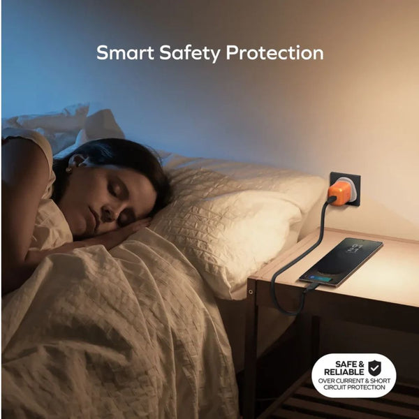 Momax 1-Charge 45W GaN USB-C PD 3.0 charger Orange UM73UKM with PPS fast charging and safety protection Qatar