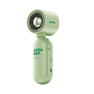 Momax 1° Go Clamp compact foldable umbrella-clip mini fan with 4D airflow Green Qatar