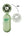 Momax 1° Go Clamp compact foldable umbrella-clip mini fan with 4D airflow Green Qatar