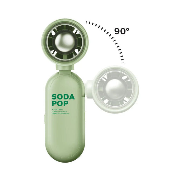 Momax 1° Go Clamp compact foldable umbrella-clip mini fan with 4D airflow Green Qatar
