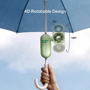 Momax 1° Go Clamp compact foldable umbrella-clip mini fan with 4D airflow Green Qatar