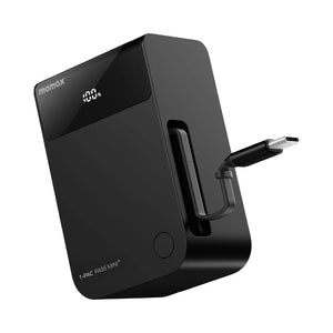 Momax 1-Pac Pass Mini⁺ 10000mAh power bank with retractable USB-C cable Black Qatar