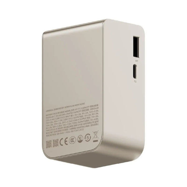 Momax 1-Pac Pass Mini⁺ 10000mAh power bank with retractable USB-C cable Titanium Qatar