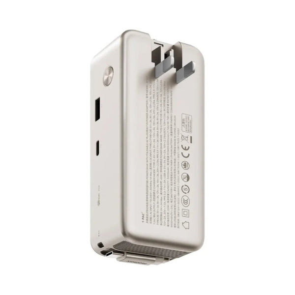 Momax 1-PAC+ 10000mAh GaN battery pack titanium with 45W PD charging retractable USB-C cable and TFT display Qatar
