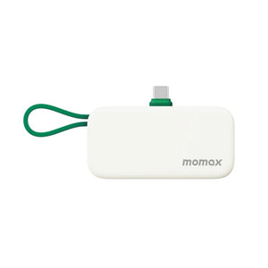 Momax 1-Power Mini 3-in-1 power bank 5000mAh USB-C plug fast charging Green Qatar