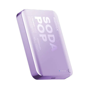 Momax 1-Power Pass magnetic wireless power bank 10000mAh 20W fast charging Purple Soda Pop Qatar