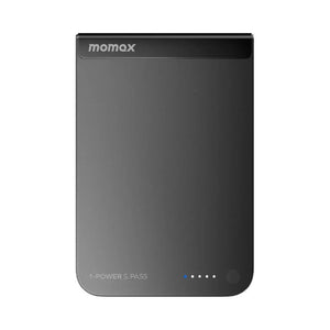 Momax 1-Power S.Pass 5000mAh Qi2 magnetic wireless power bank with 15W charging in Black Qatar