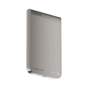 Momax 1-Power S.Pass 5000mAh Qi2 magnetic wireless power bank with 15W charging in Titanium Qatar