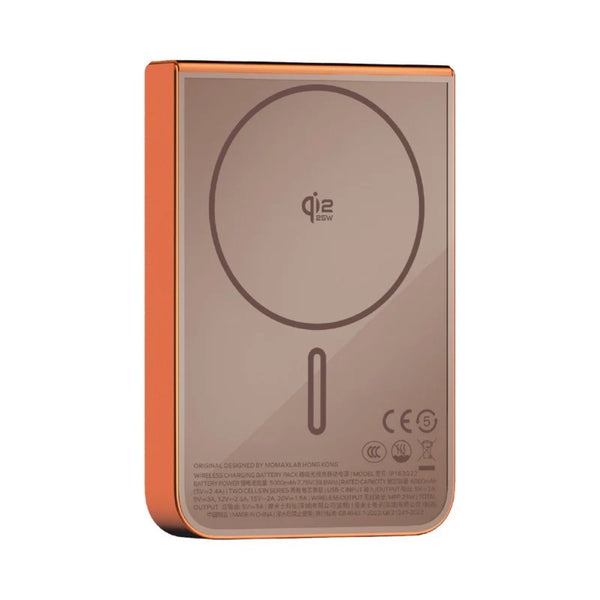 Momax 1-Power S.Pass² 10000mAh magnetic wireless power bank solar orange with 25W wireless charging Qatar
