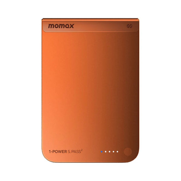 Momax 1-Power S.Pass² 10000mAh magnetic wireless power bank solar orange with 25W wireless charging Qatar
