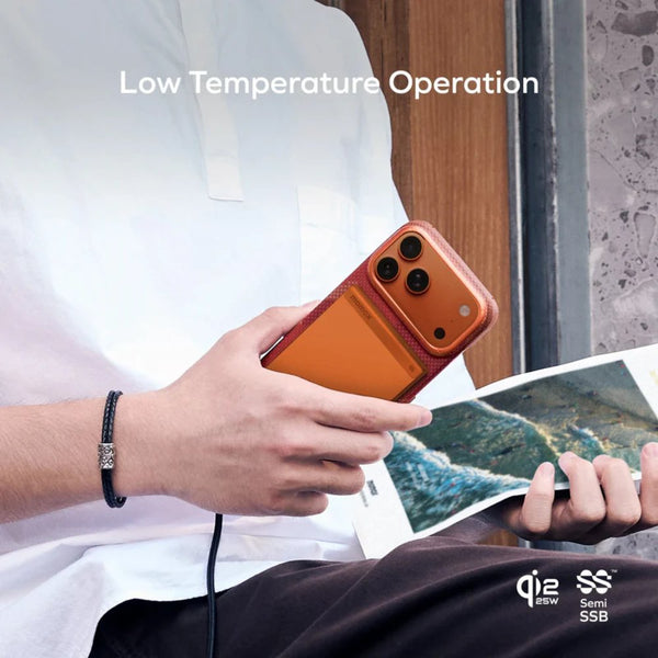 Momax 1-Power S.Pass² 10000mAh magnetic wireless power bank solar orange with 25W wireless charging Qatar