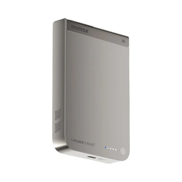 Momax 1-Power S.Pass² 10000mAh magnetic wireless power bank titanium with 25W wireless charging Qatar
