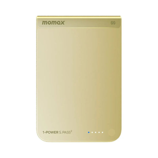 Momax 1-Power S.Pass² 10000mAh magnetic wireless power bank yellow with 25W wireless charging Qatar