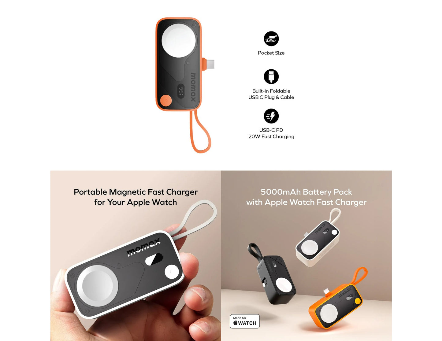 Momax 1-Power X Pro Mini+ 5000mAh IP170 power bank