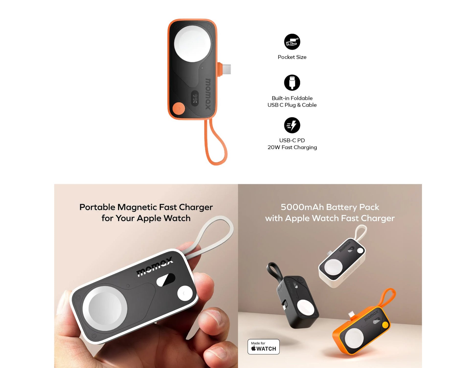 Momax 1-Power X Pro Mini+ 5000mAh IP170 power bank