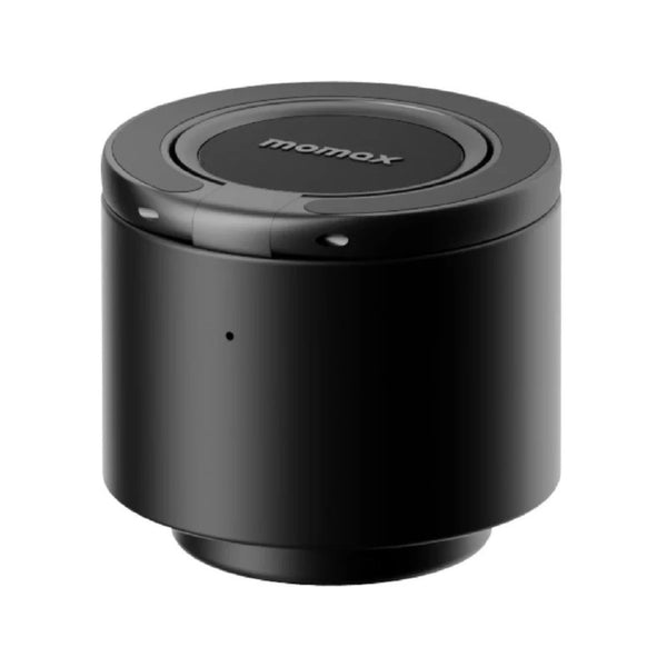 Momax 1-Vibe Bottle magnetic wireless speaker flask with insulated stainless steel design Black Qatar
