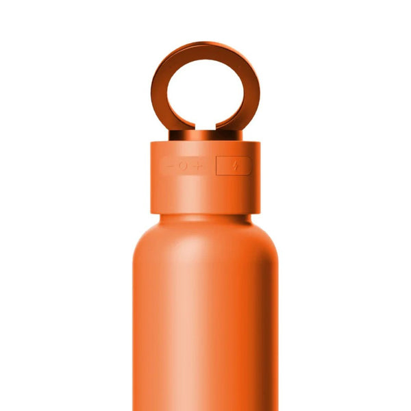 Momax 1-Vibe Bottle magnetic wireless speaker flask with insulated stainless steel design Solar Orange Qatar