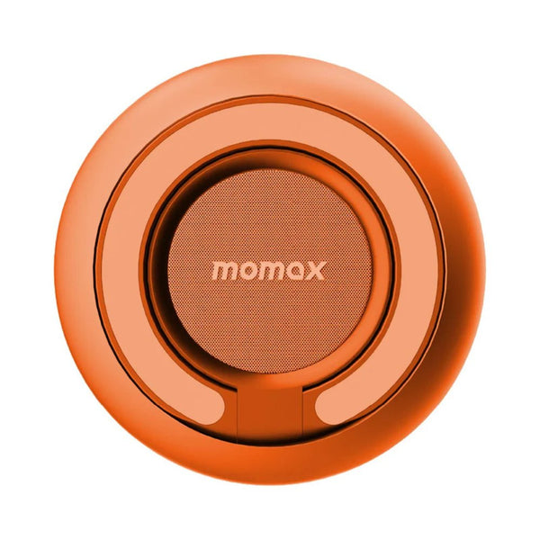 Momax 1-Vibe Bottle magnetic wireless speaker flask with insulated stainless steel design Solar Orange Qatar