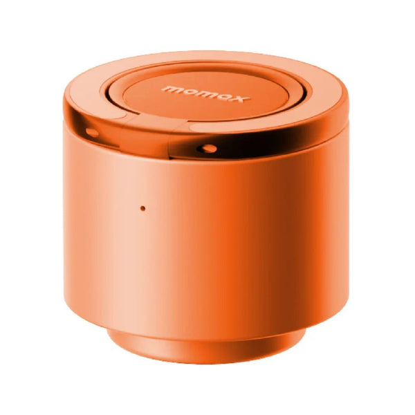 Momax 1-Vibe Bottle magnetic wireless speaker flask with insulated stainless steel design Solar Orange Qatar