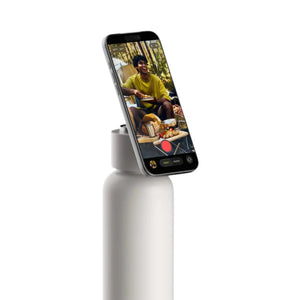 Momax 1-Vibe Bottle magnetic wireless speaker flask with insulated stainless steel design White Qatar