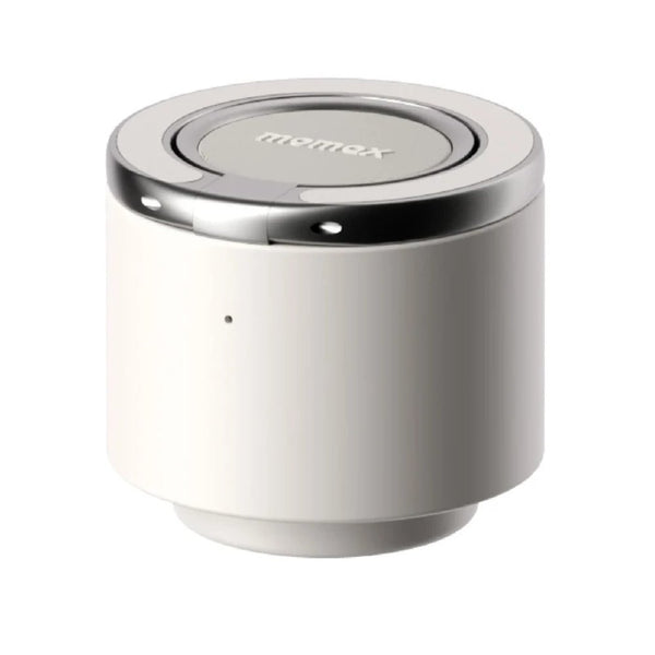 Momax 1-Vibe Bottle magnetic wireless speaker flask with insulated stainless steel design White Qatar