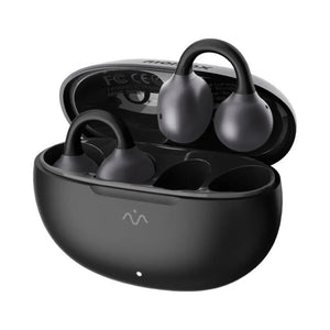 Momax 1-Vibe Clip M.IN.D AI translation clip-on earbuds black Bluetooth 6.0 ENC Qatar